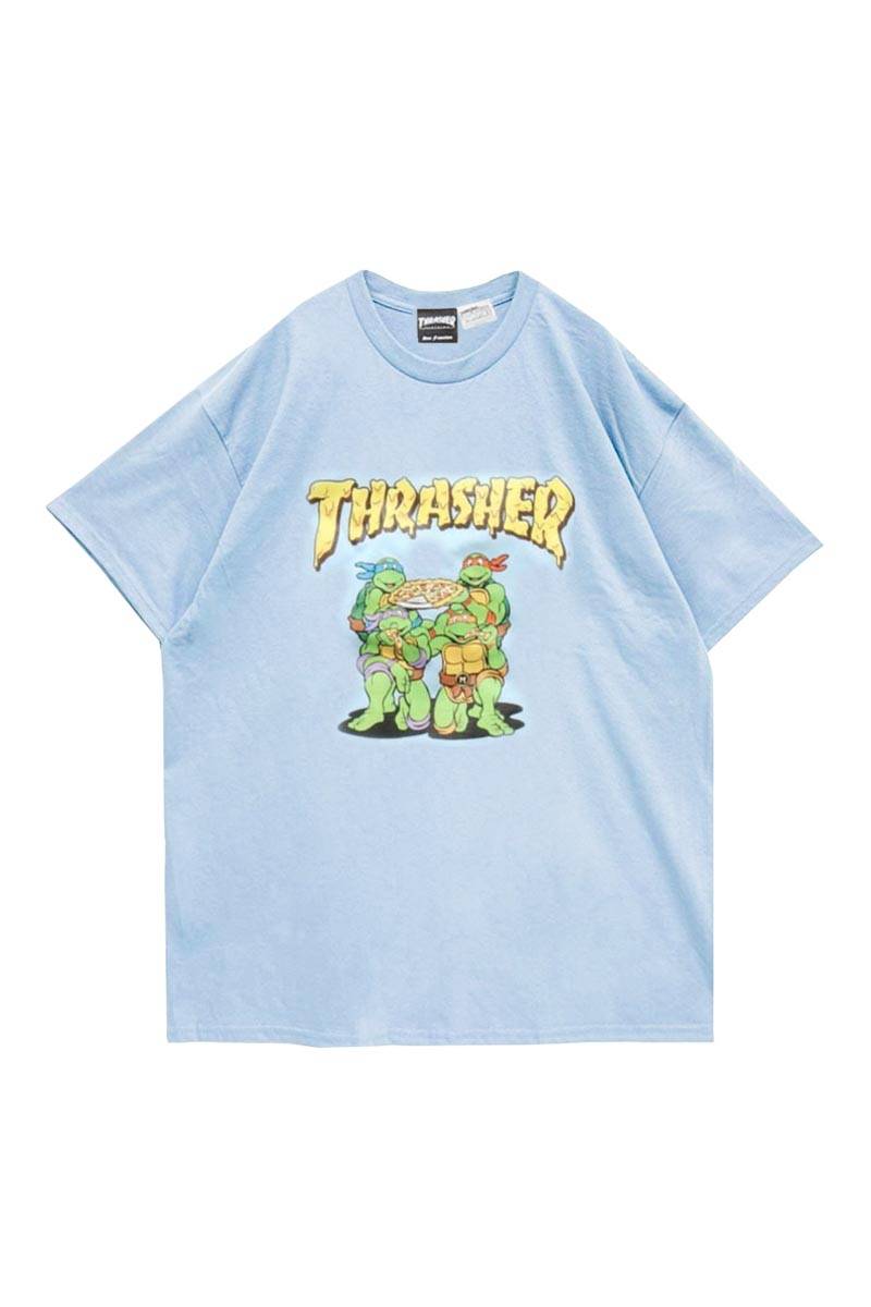 THRASHER (スラッシャー)×TURTLES T-shirt BLUE