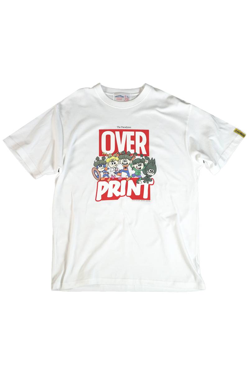over print (オーバー・プリント) NO HEROES Tee - White