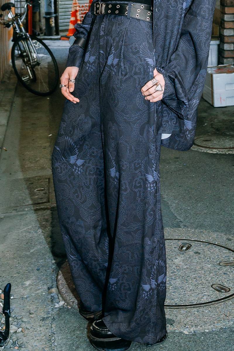 東京13零式(トウキョウイチサンゼロシキ) Patterned pants 極楽