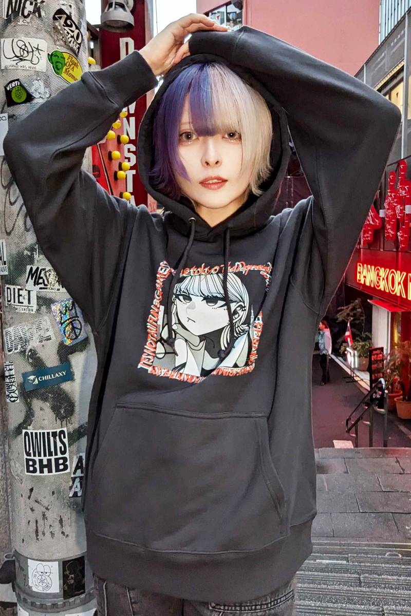 SCENE TOKYO (シーントウキョウ) Girl hoodie - Stone Gray