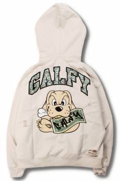 【予約商品】GALFY(ガルフィー)お金大好きパーカー - Beige
