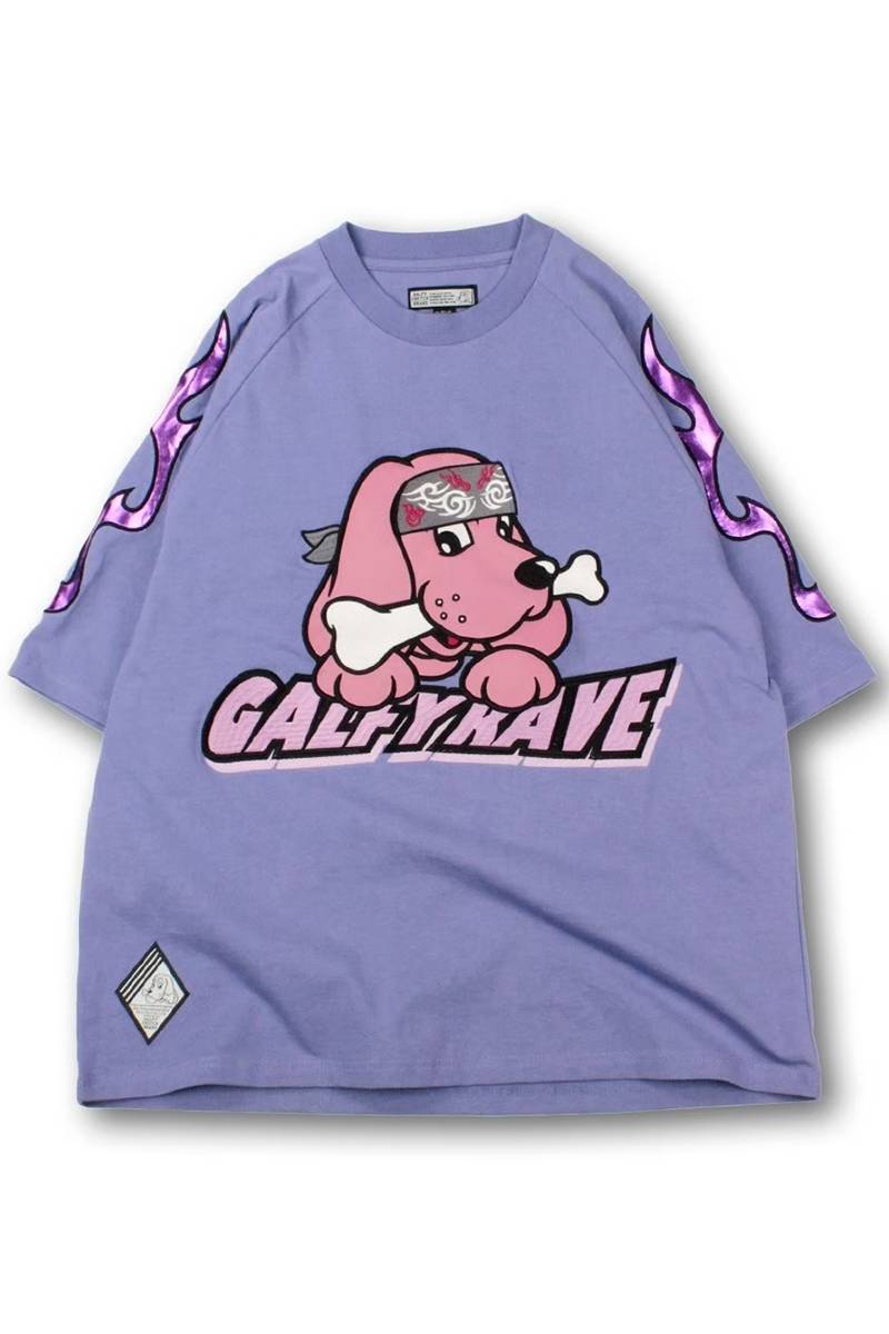 高級素材使用ブランド GALFY (ガルフィー) ロックファッション / PURPLE チーマーTee トップス