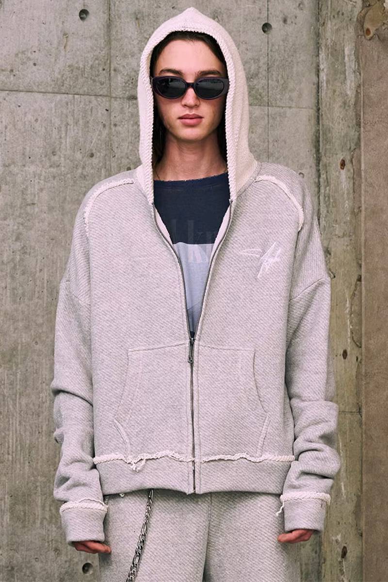 【予約商品】A Good Bad Influence(ア・グッド・バッド・インフルエンス)ULTIMATE COMFORT ZIP HOODIE - Grey