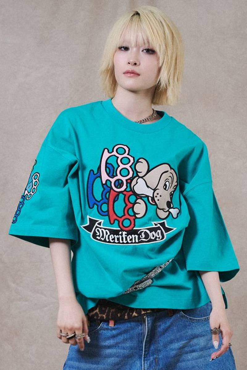 GALFY (ガルフィー) メリケンHERTS Tee - Tiffany Blue