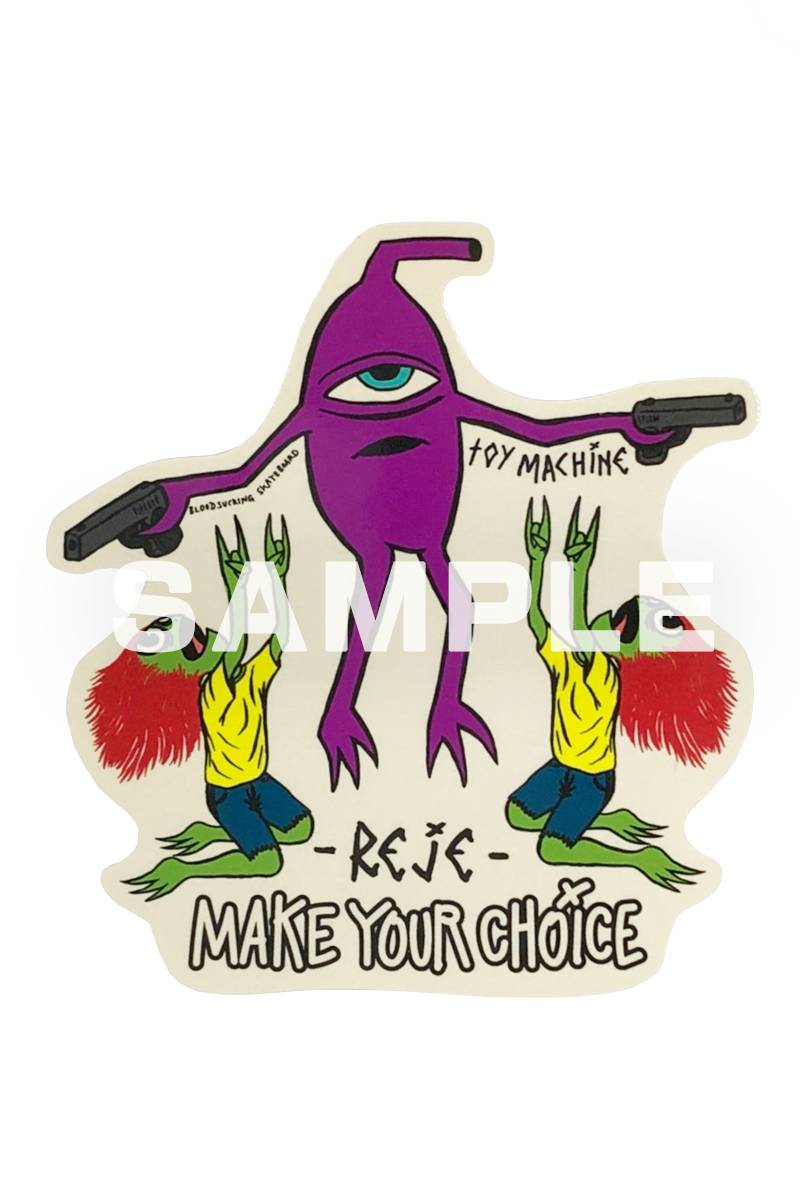 ロックファッション バンドグッズのgekirock Clothing 予約商品 れじぇくん Toy Machine コラボ ステッカー セット 5枚入り