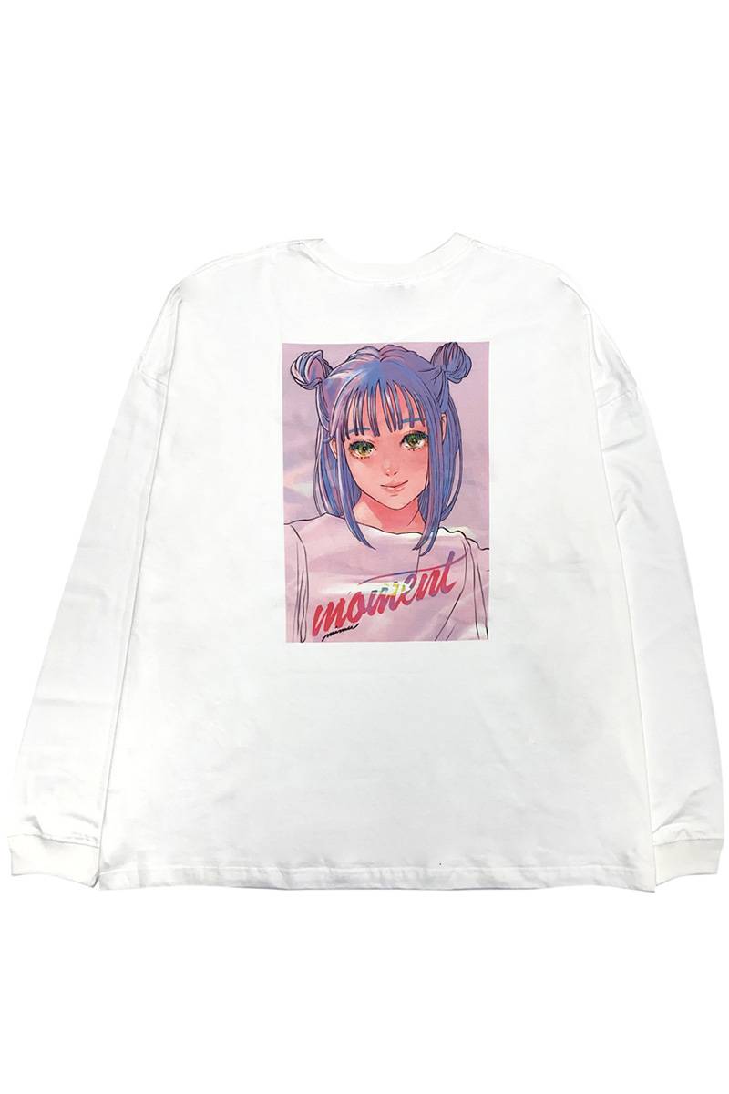 FACT101 (ファクトイチマルイチ) 『セロファン』ビッグシルエットロングTシャツ WHITE