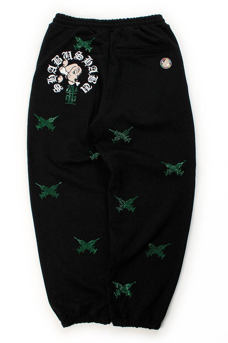 【予約商品】GALFY（ガルフィー）SHABUSHABUスウェパン - BLACK/GREEN