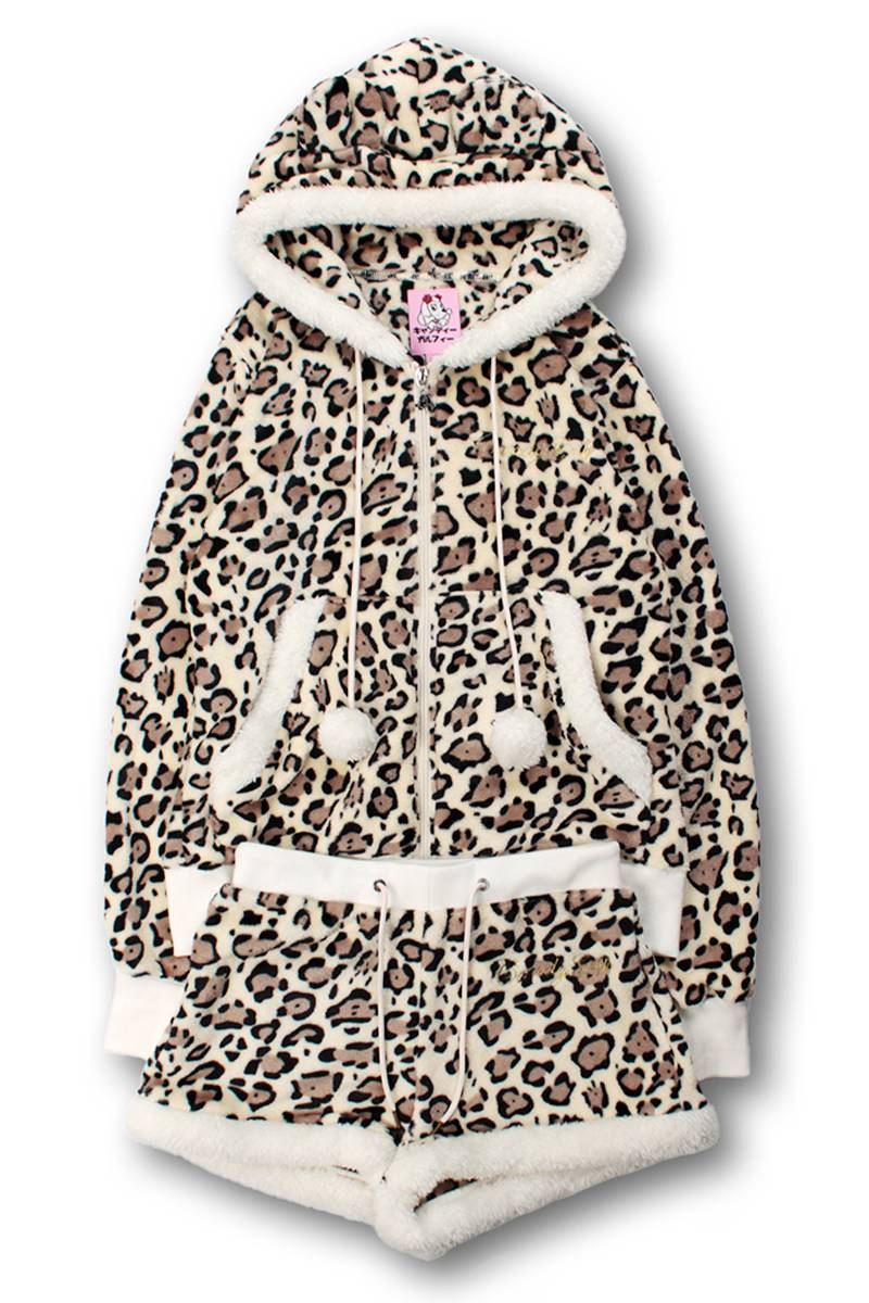 【予約商品】GALFY(ガルフィー) ふわもこギャルSETUP - Beige Leopard