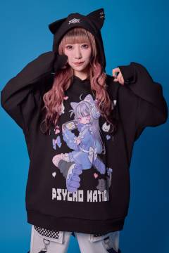 PSYCHO NATION(サイコネーション) ろろコラボパーカー PURPLE PSYCHO NATION(サイコネーション) ろろコラボパーカー PURPLE