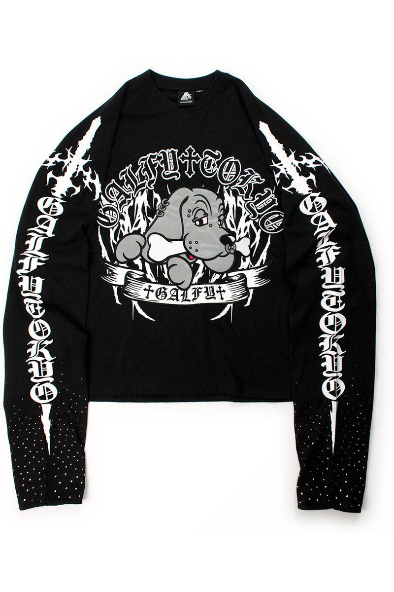 【予約商品】GALFY（ガルフィー）大萌袖ロンT厨二Ver - BLACK