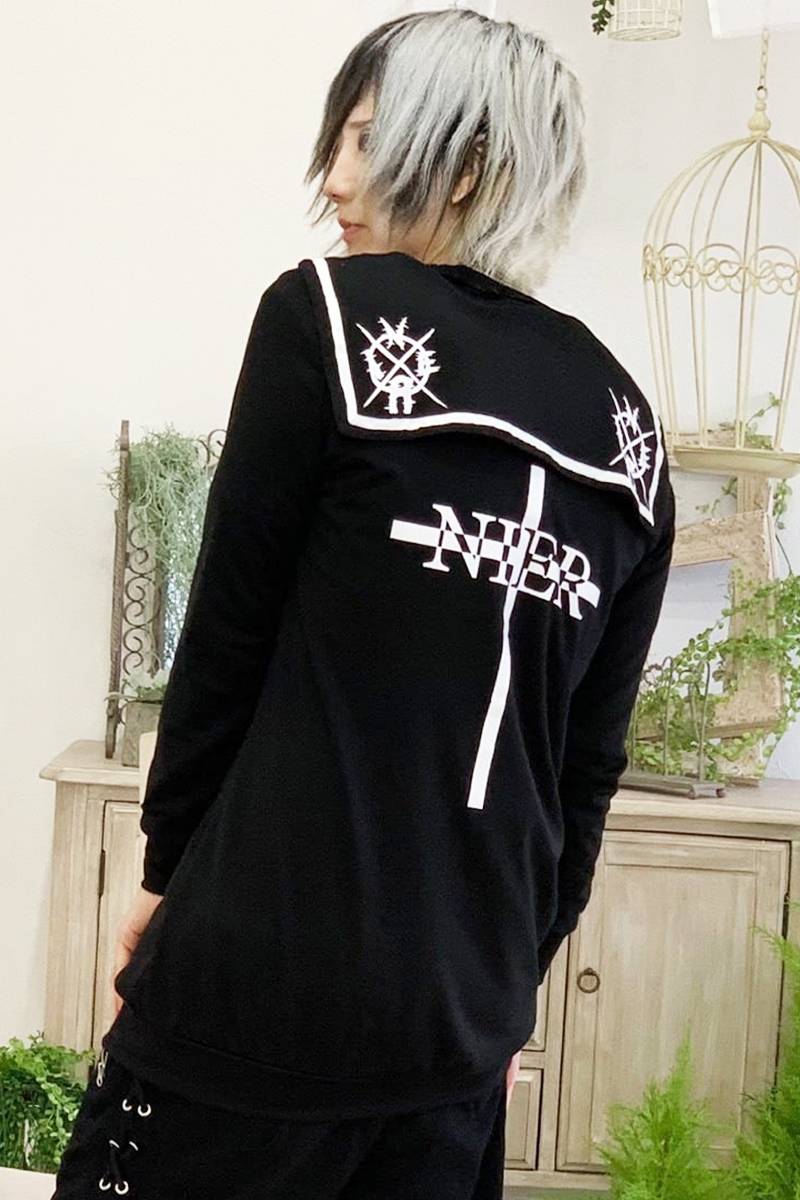 NieR (ニーア) セーラー襟ZIP PARKA 【CROSS】