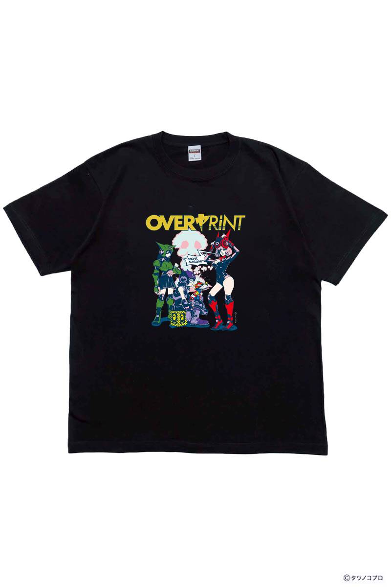 over print (オーバー・プリント) Yatterman Tee_ドロンボー一味A - Black
