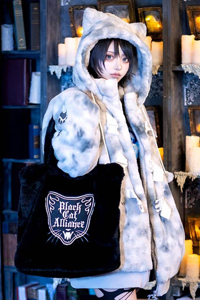 LISTEN FLAVOR (リッスン・フレーバー) 黒猫同盟ファートートバッグ - Black
