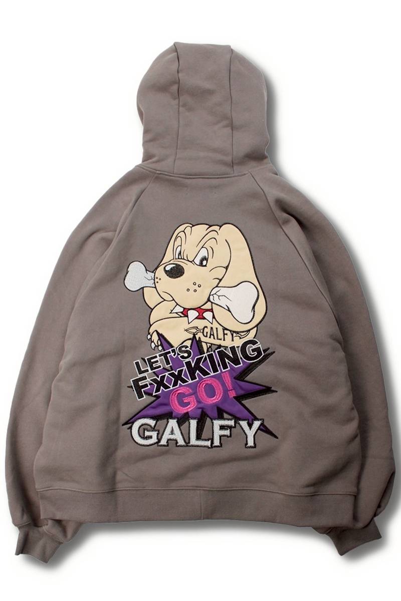 【予約商品】GALFY(ガルフィー)LFG!! ジップパーカー - Gray