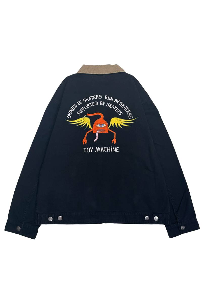 TOY MACHINE(トイマシーン) WINGED SECT EMBRO. WORK JACKET - Black