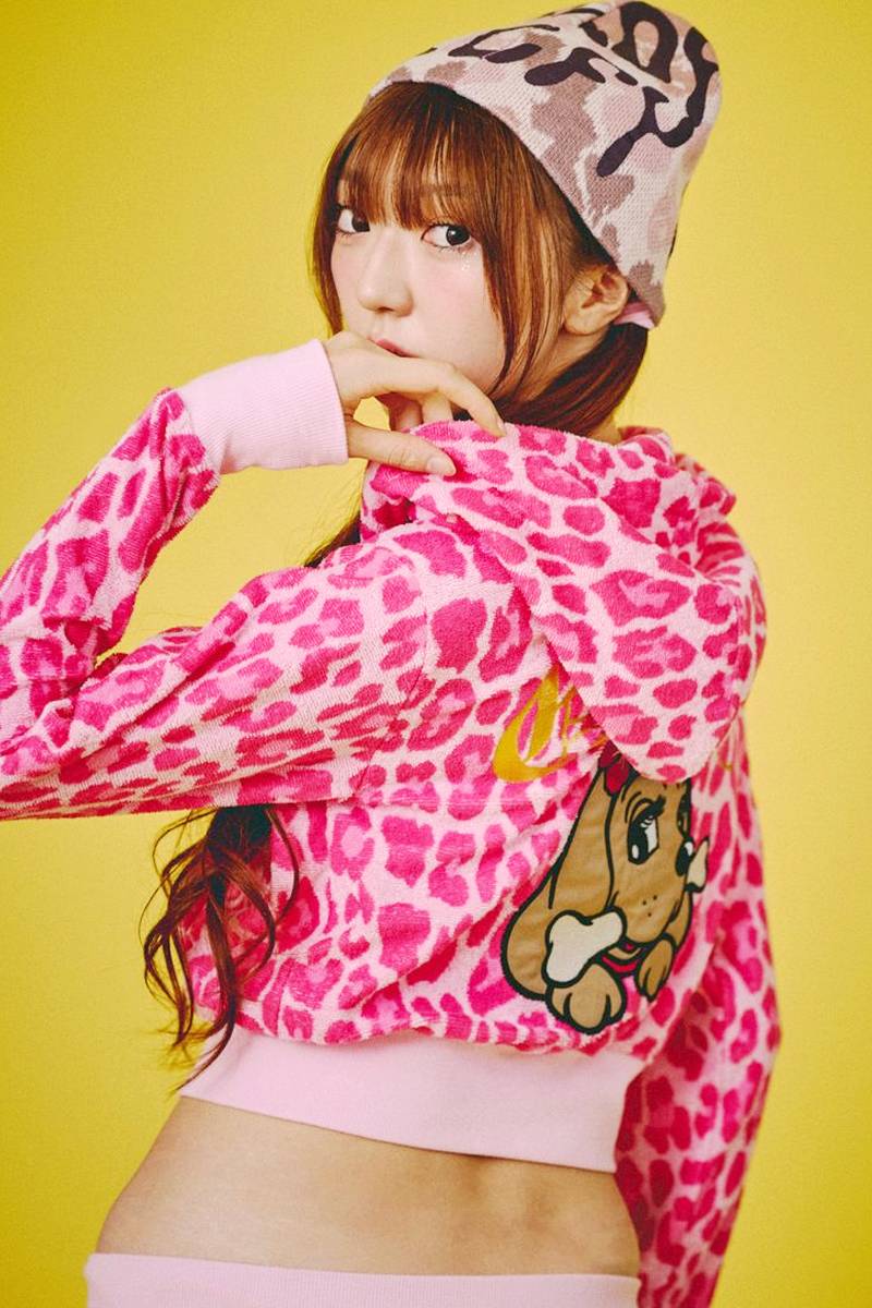 GALFY(ガルフィー) フユGAL 豹パーカー - Pink Leopard