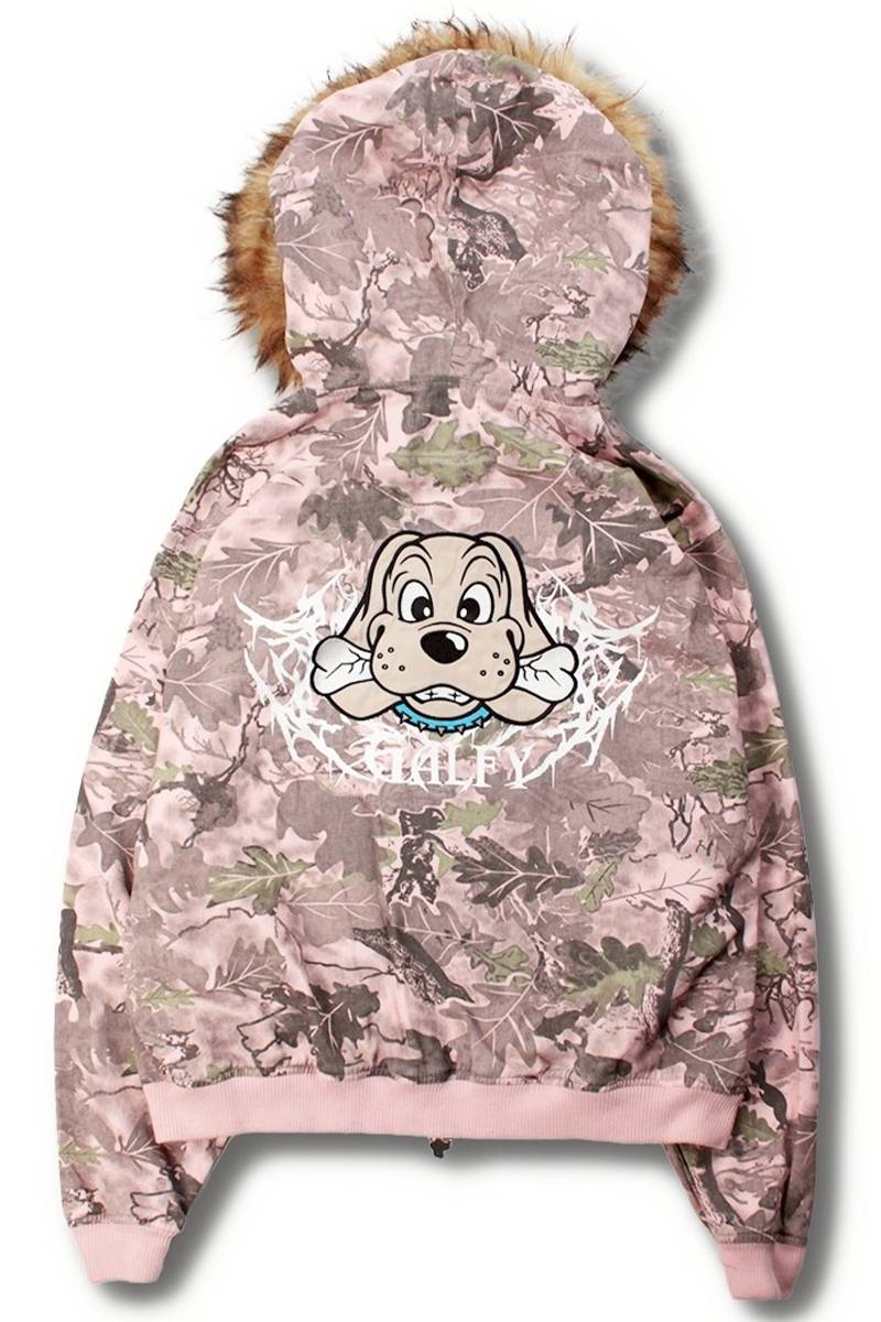 【予約商品】GALFY(ガルフィー)森林パーカー - Pink