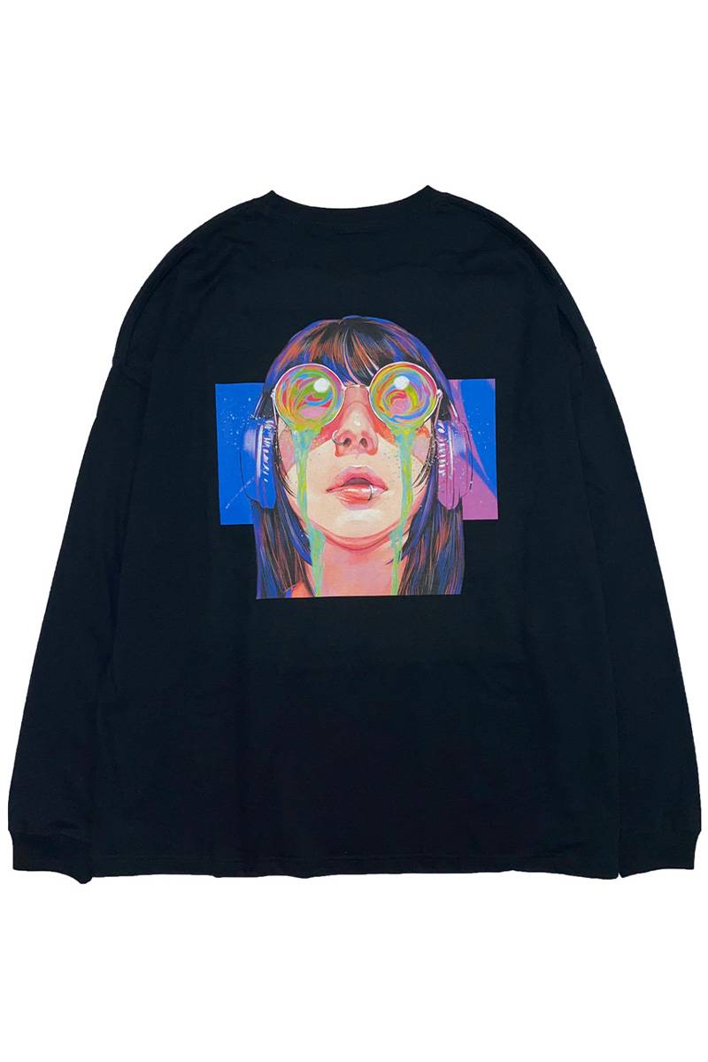 FACT101 (ファクトイチマルイチ) 『share』ビッグシルエットロングTシャツ BLACK