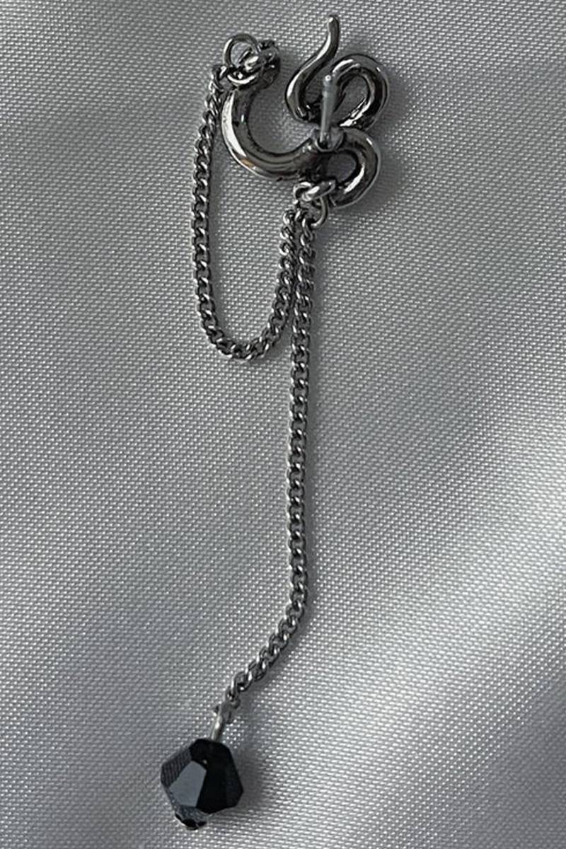 gibous(ギボス) snake chain stone pierce / ロックファッション