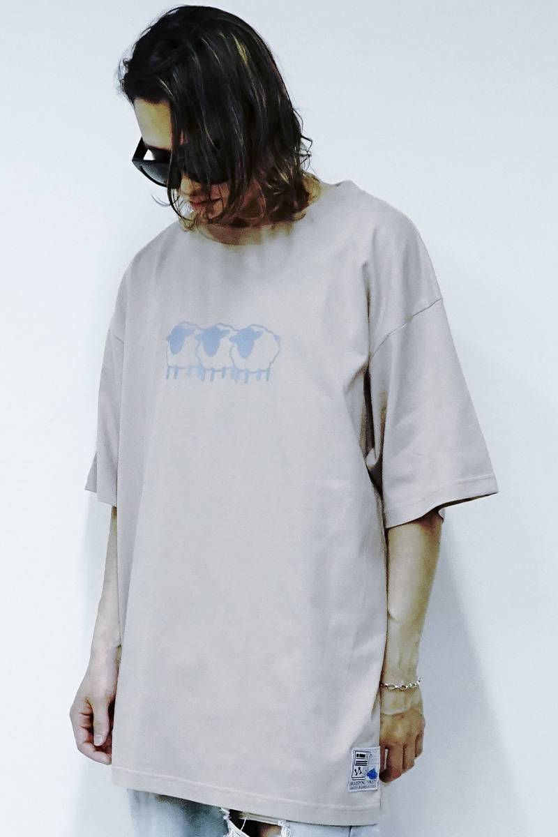 SLEEPING TABLET (スリーピングタブレット) SHEEP [ TEE ] SMOKY PINK
