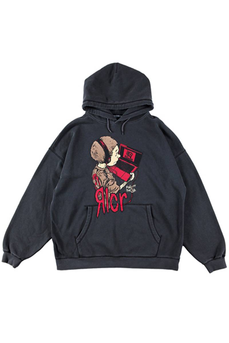ROLLING CRADLE (ローリングクレイドル) ANONYMOUS HOODIE - BLACK