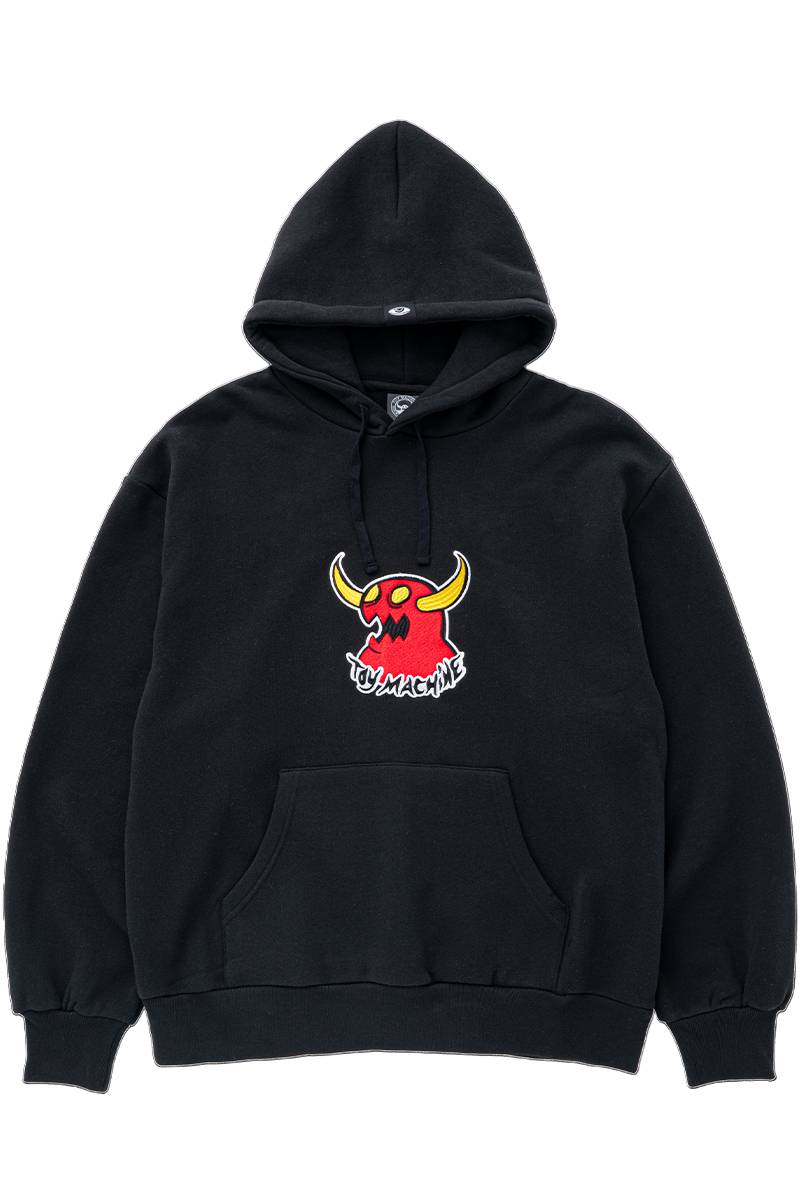 TOY MACHINE(トイマシーン) MARKED MONSTER EMBRO. SWEAT PARKA - Black