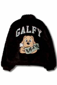 【予約商品】GALFY(ガルフィー)お金大好きファーブルゾン - Black