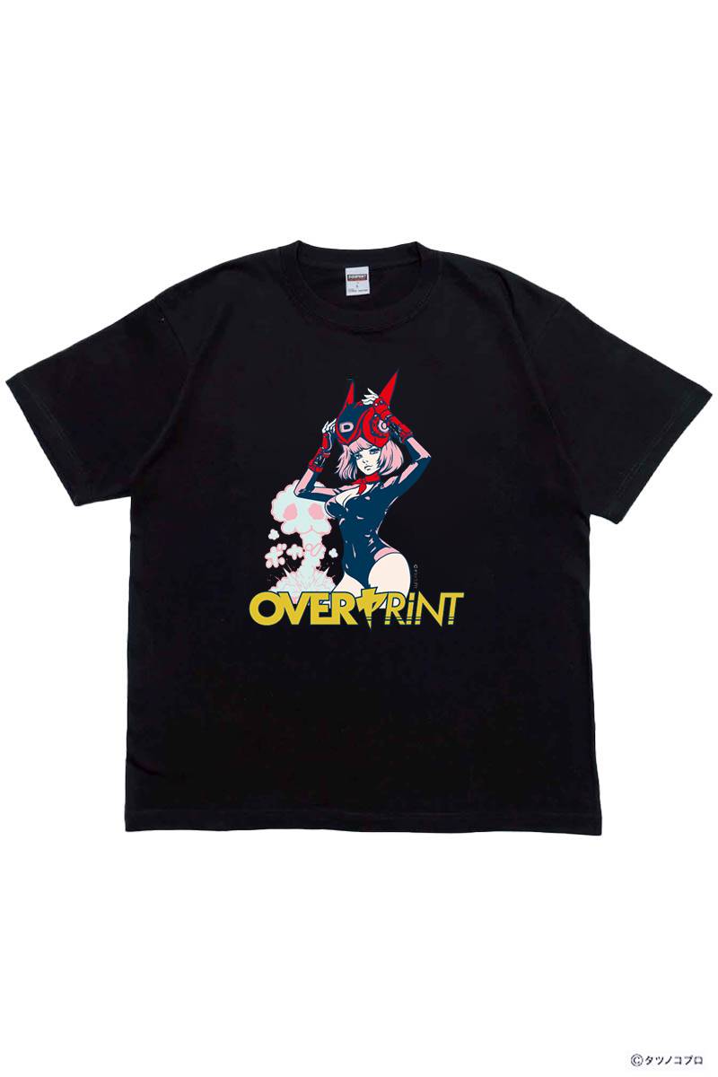 over print (オーバー・プリント) Yatterman Tee_ドロンジョ - Black