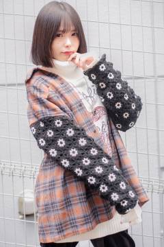 over print(オーバープリント)  Crochet knitting Shirts (renga)