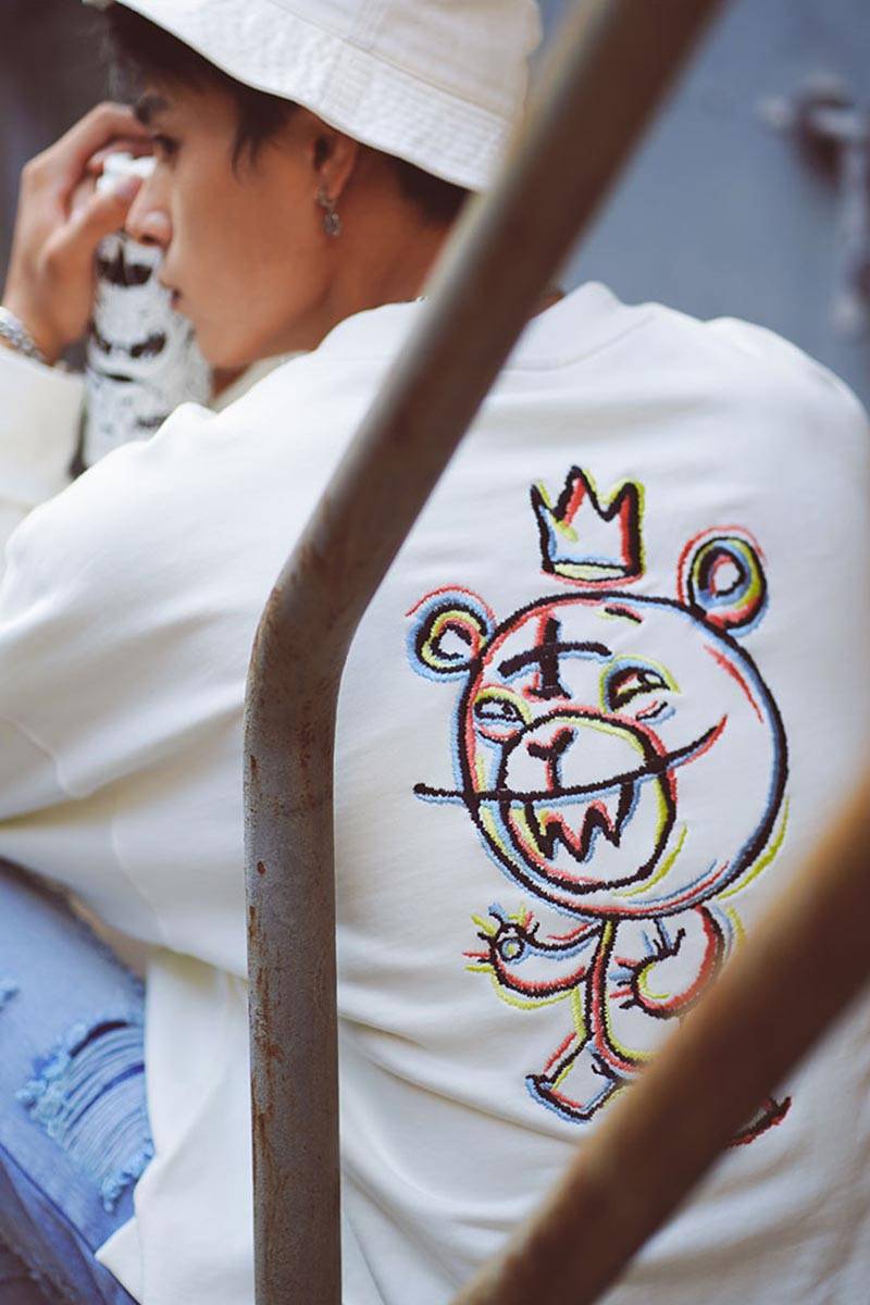 MISHKA (ミシカ) M21100401 CREW WHITE