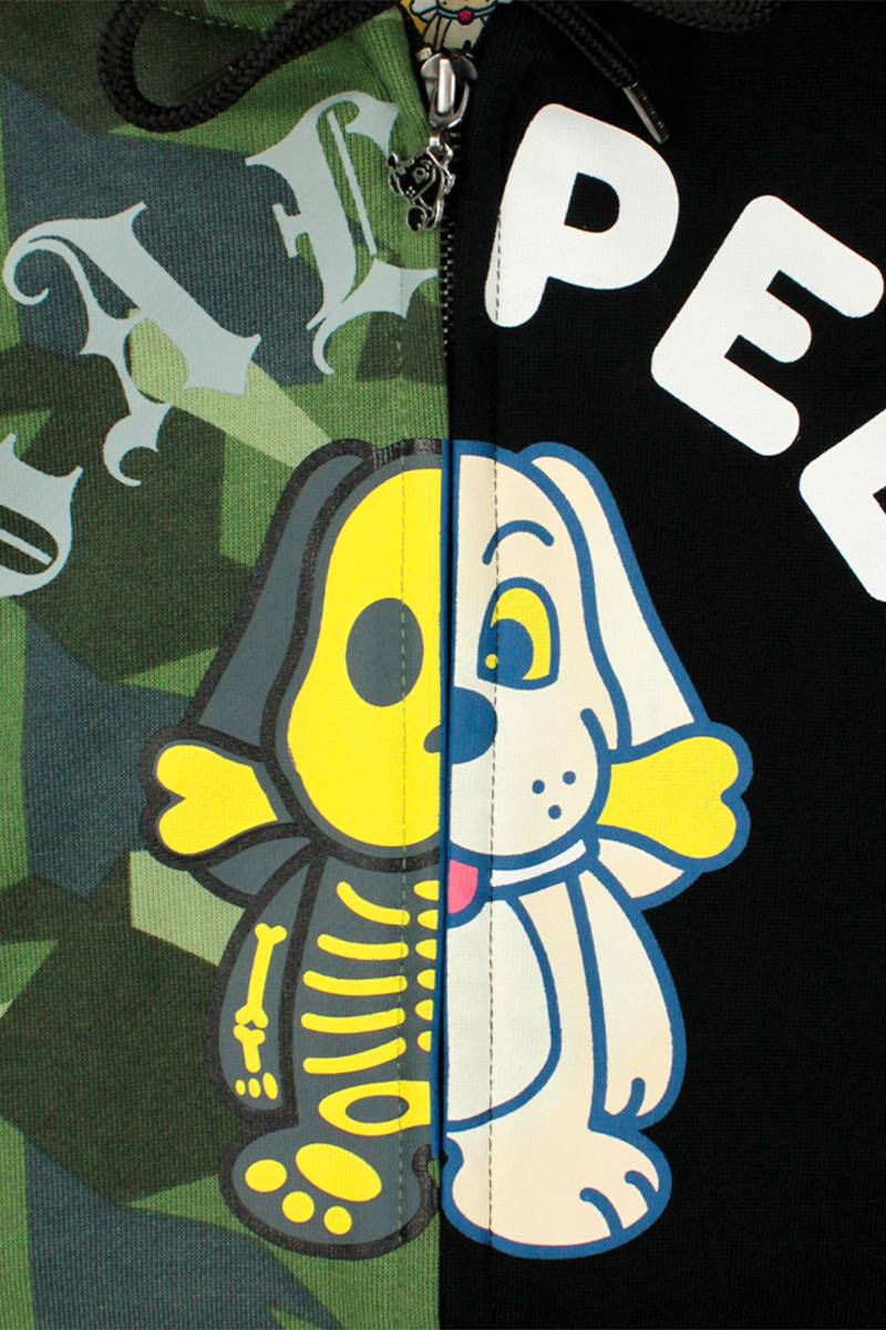 GALFY (ガルフィー) GALPEE ゴーストZIPパーカー - Black × Camo