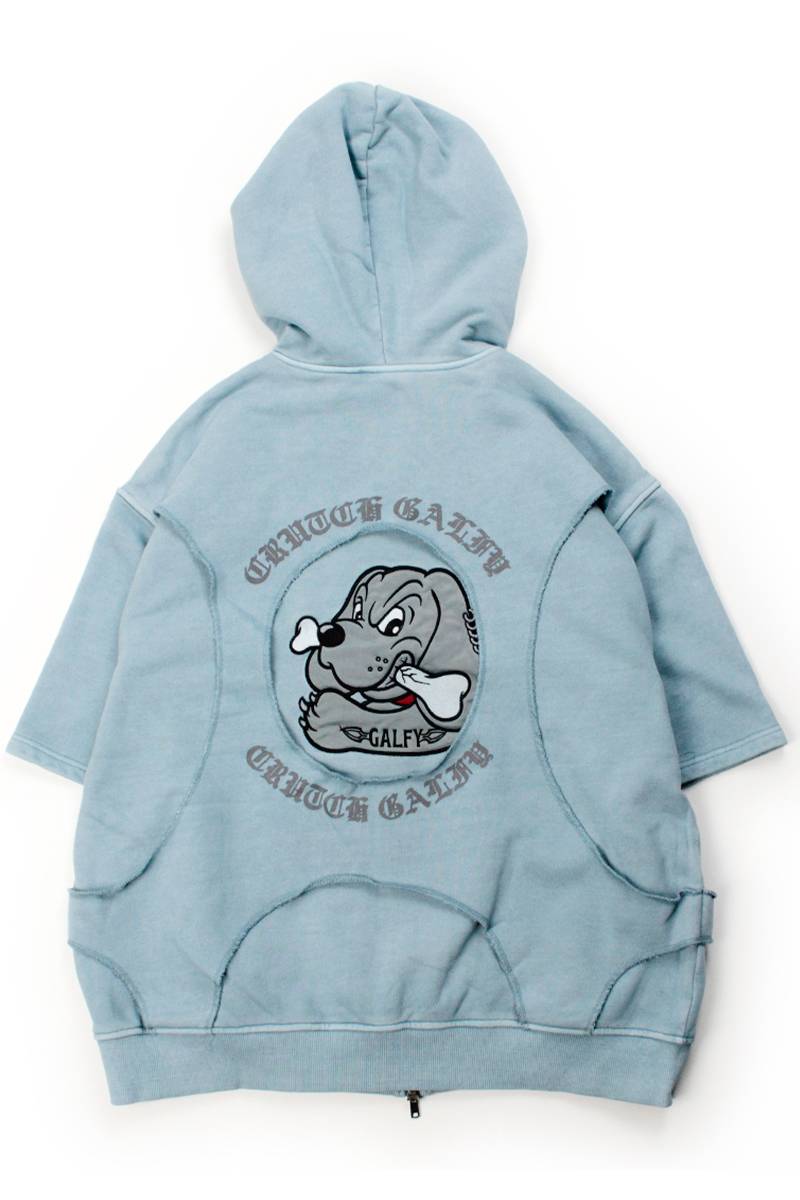 【予約商品】GALFY (ガルフィー) 穴の向こうにわんちゃん 半PK - Light Blue