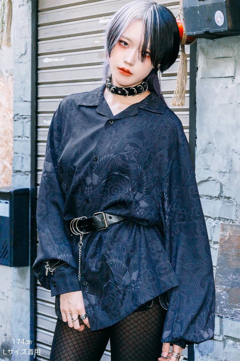 東京13零式(トウキョウイチサンゼロシキ) Patterned shirt 極楽