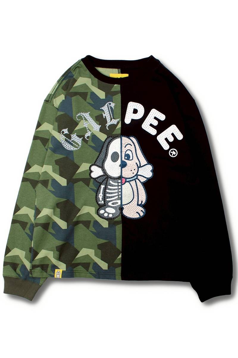 【予約商品】GALFY(ガルフィー)光るGALPE ゴーストロンTee - Black / Camo