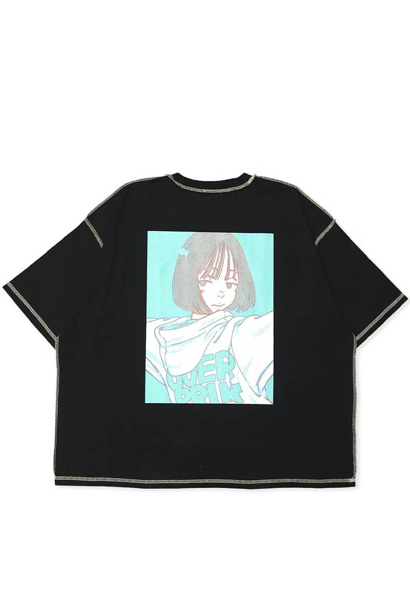 【お問い合わせ商品】over print POP ART Tee Ver:20 GLOW IN THE DARK - Black