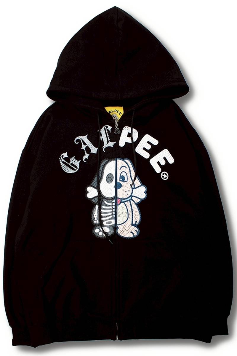 【予約商品】GALFY(ガルフィー)光るGALPE ゴーストパーカー - Black