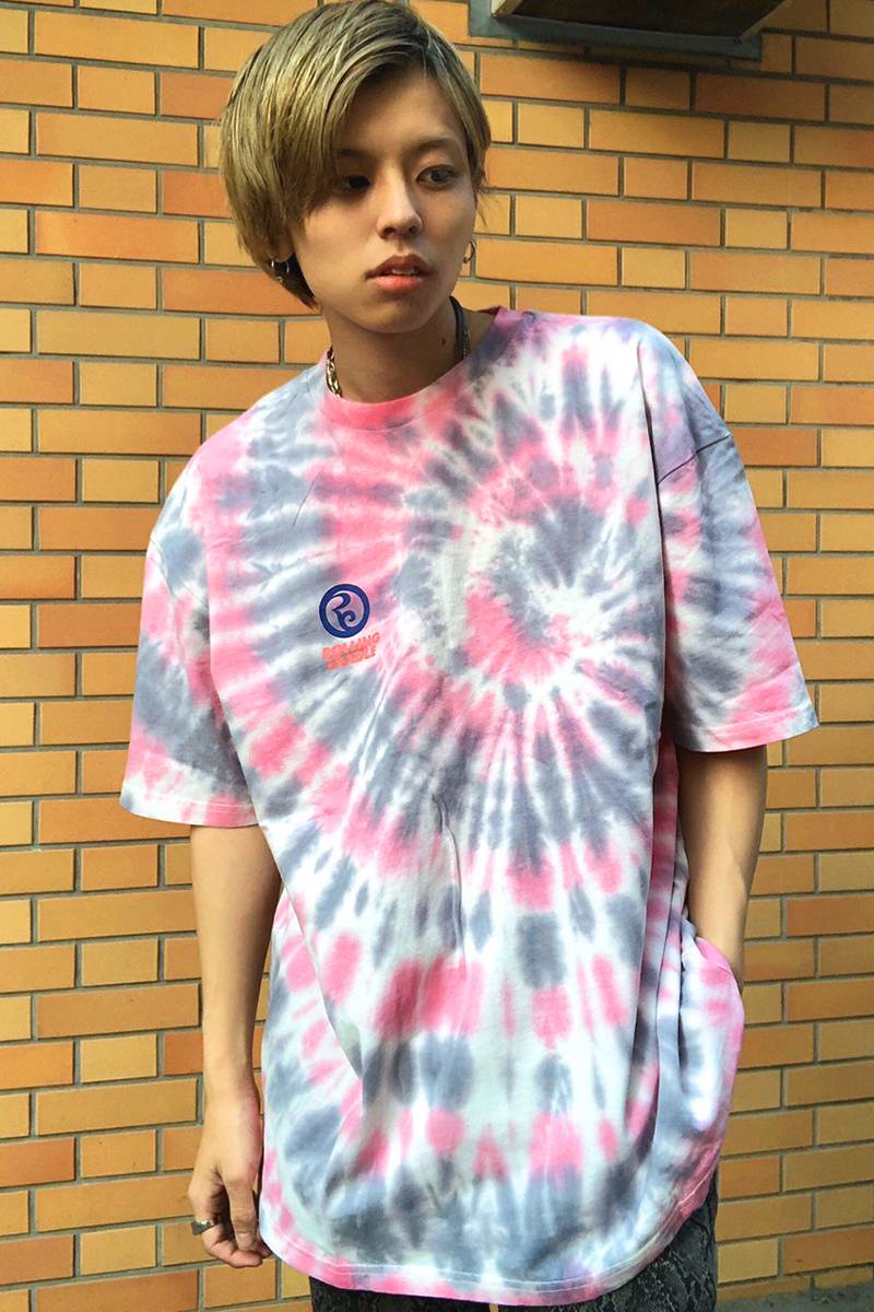 ROLLING CRADLE TIEFYE TEE PINK