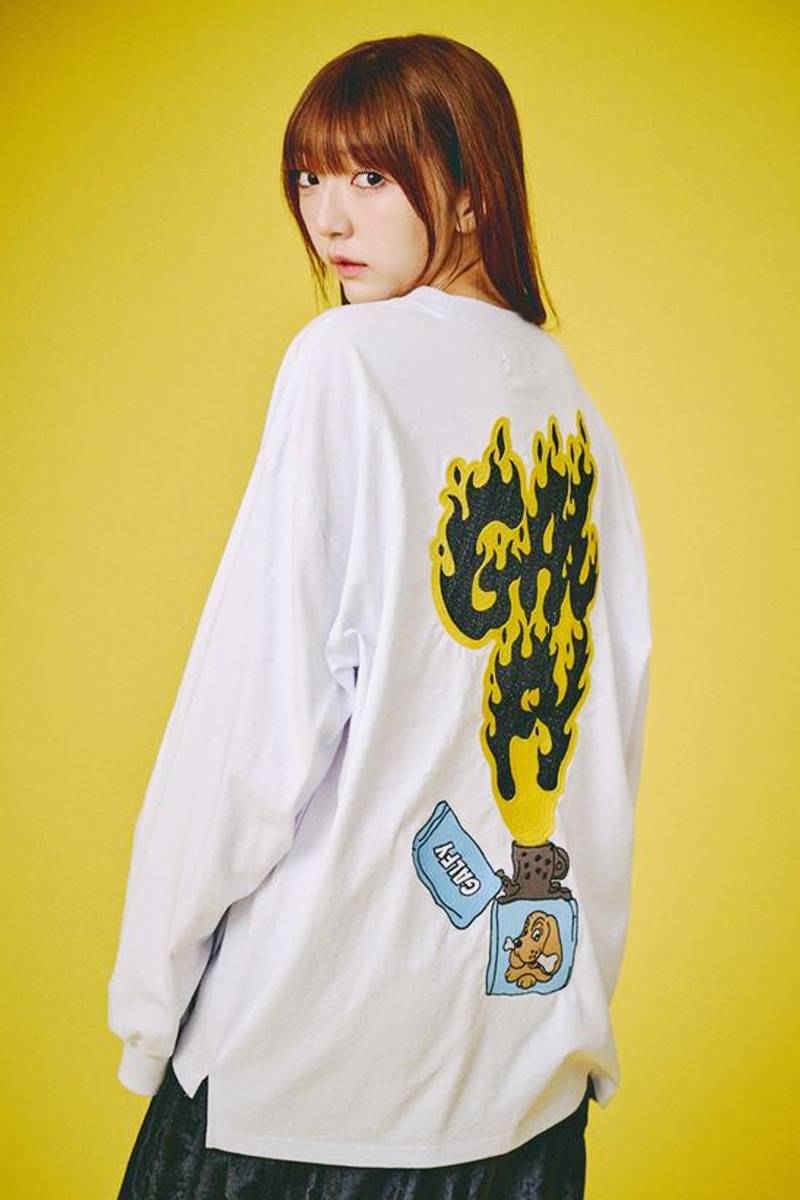 GALFY (ガルフィー) FIREライターロンT - White