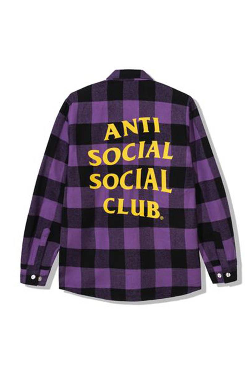 Anti Social Social Club BORED GAMES PURPLE FLANNEL