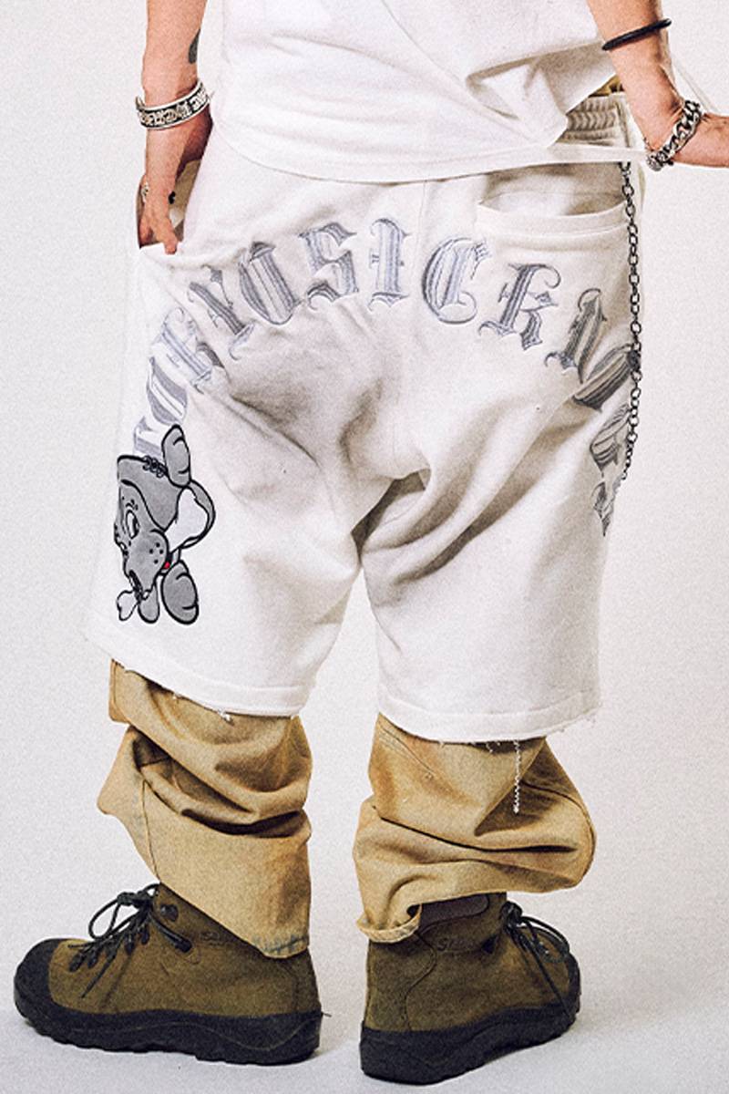 【予約商品】GALFY(ガルフィー)闇に還りしショーパン - White