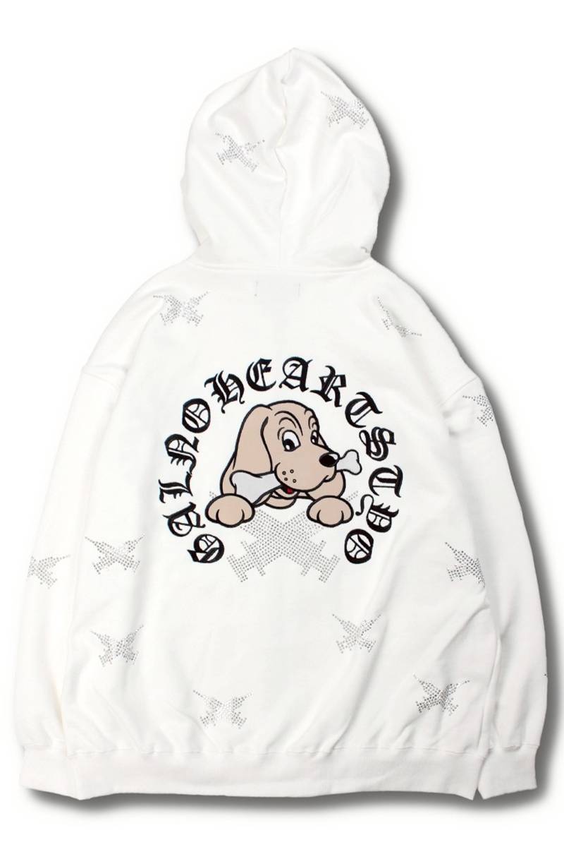 【予約商品】GALFY(ガルフィー)ピカピカ注射器犬パーカー - O.White