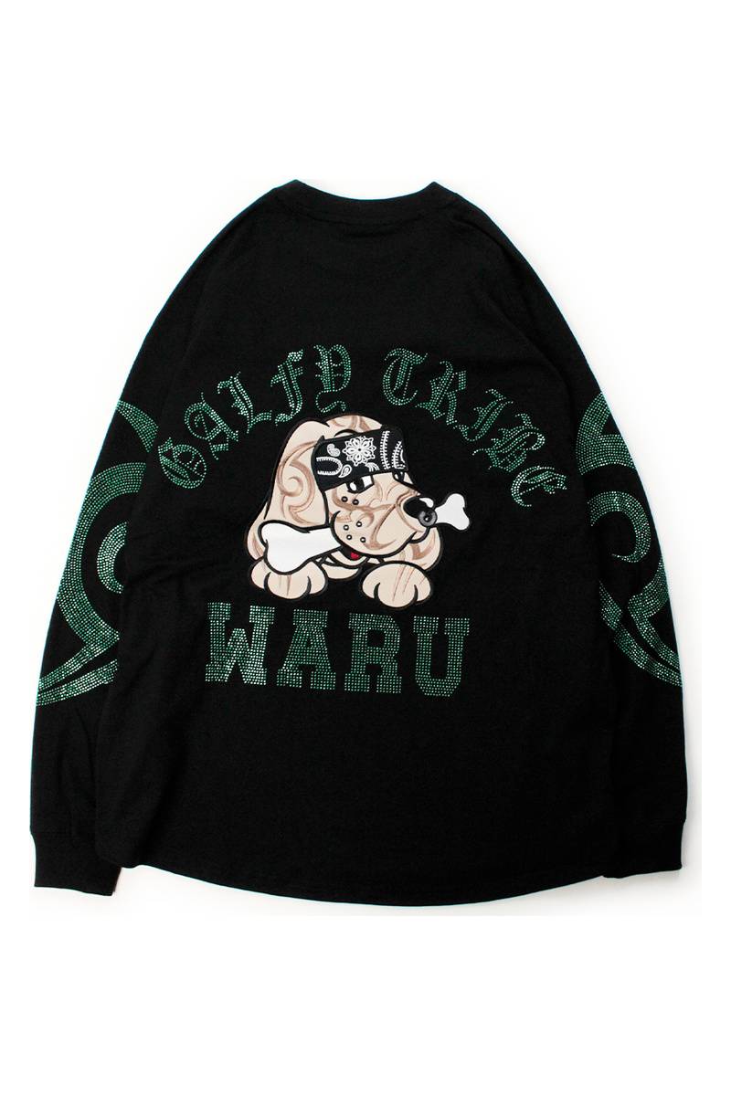 【予約商品】GALFY（ガルフィー）ピカピカ族ロンTEE - BLACK