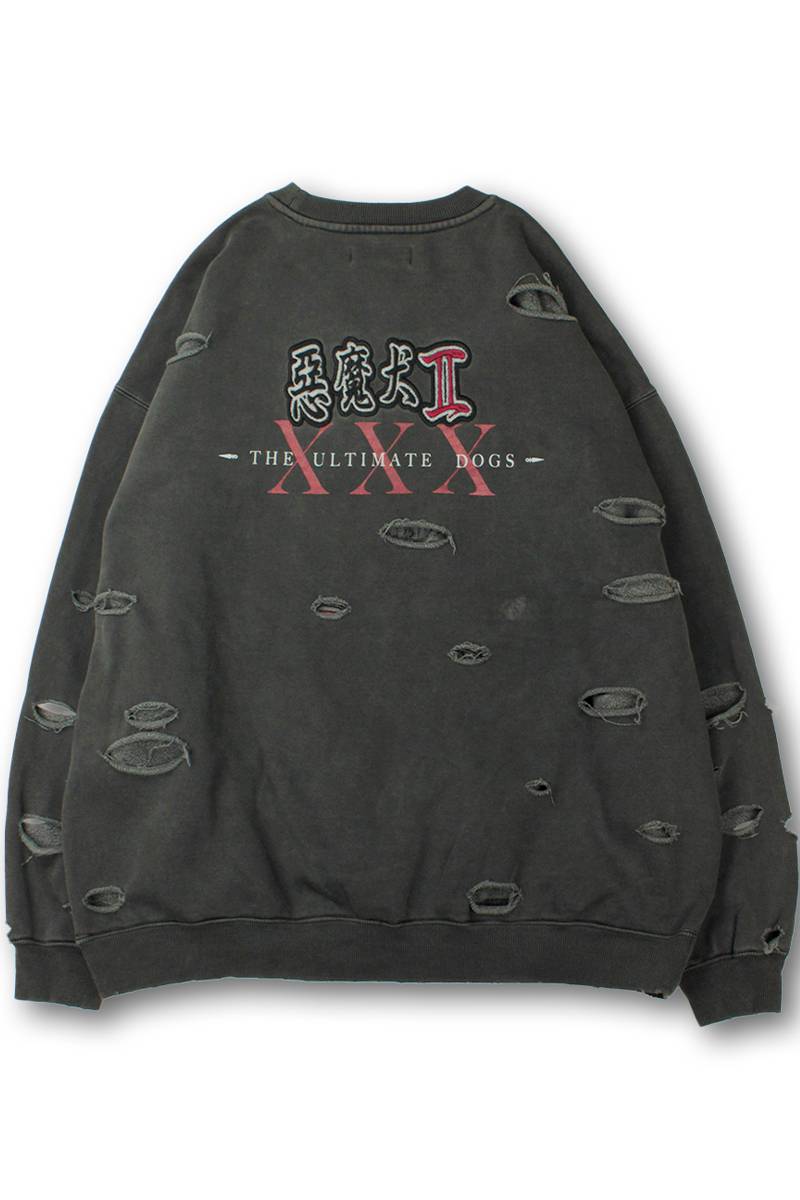GALFY(ガルフィー) 小暮スウェット - Ink Black / ロック GALFY(ガルフィー) 小暮スウェット - Ink Black / ロック