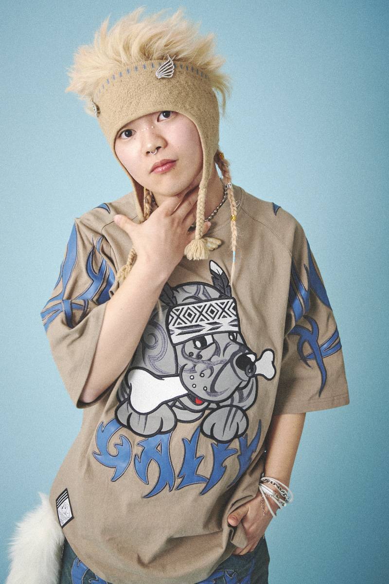 GALFY (ガルフィー) 部族長Tシャツ - Greige