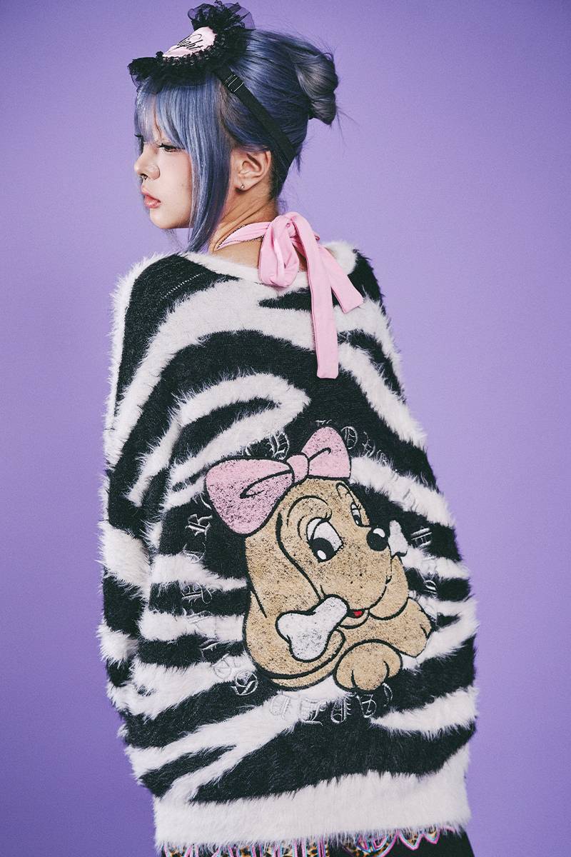 【予約商品】GALFY（ガルフィー）ぎゃるぎゃるアニマルカーデ - MONO Zebra
