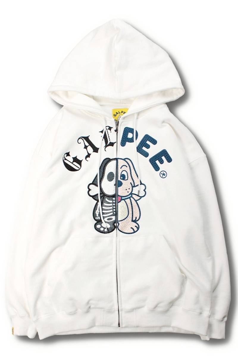 【予約商品】GALFY(ガルフィー)光るGALPE ゴーストパーカー - White