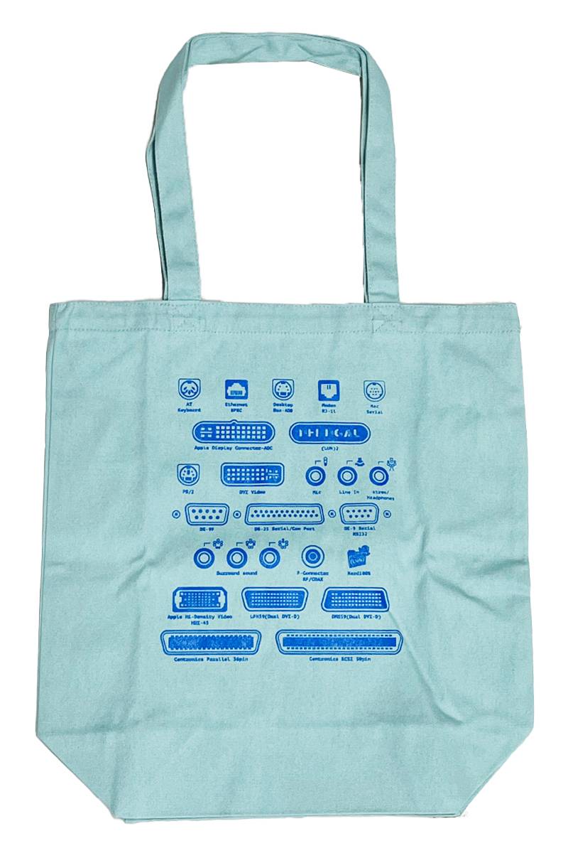 ナードギャルるんるん old PC port tote bag