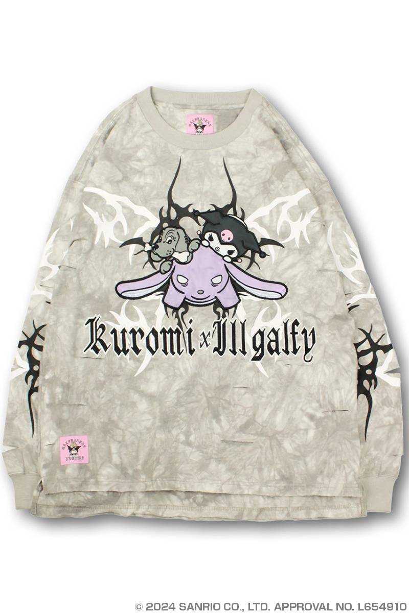 クロミ×GALFY(ガルフィー) イルガルフィームラ染めロンTee クロミ×GALFY(ガルフィー) イルガルフィームラ染めロンTee