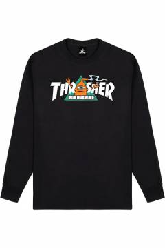 THRASHER (スラッシャー) Inferno Crewneck DARK CHOCOLATE THRASHER (スラッシャー) Inferno Crewneck DARK CHOCOLATE