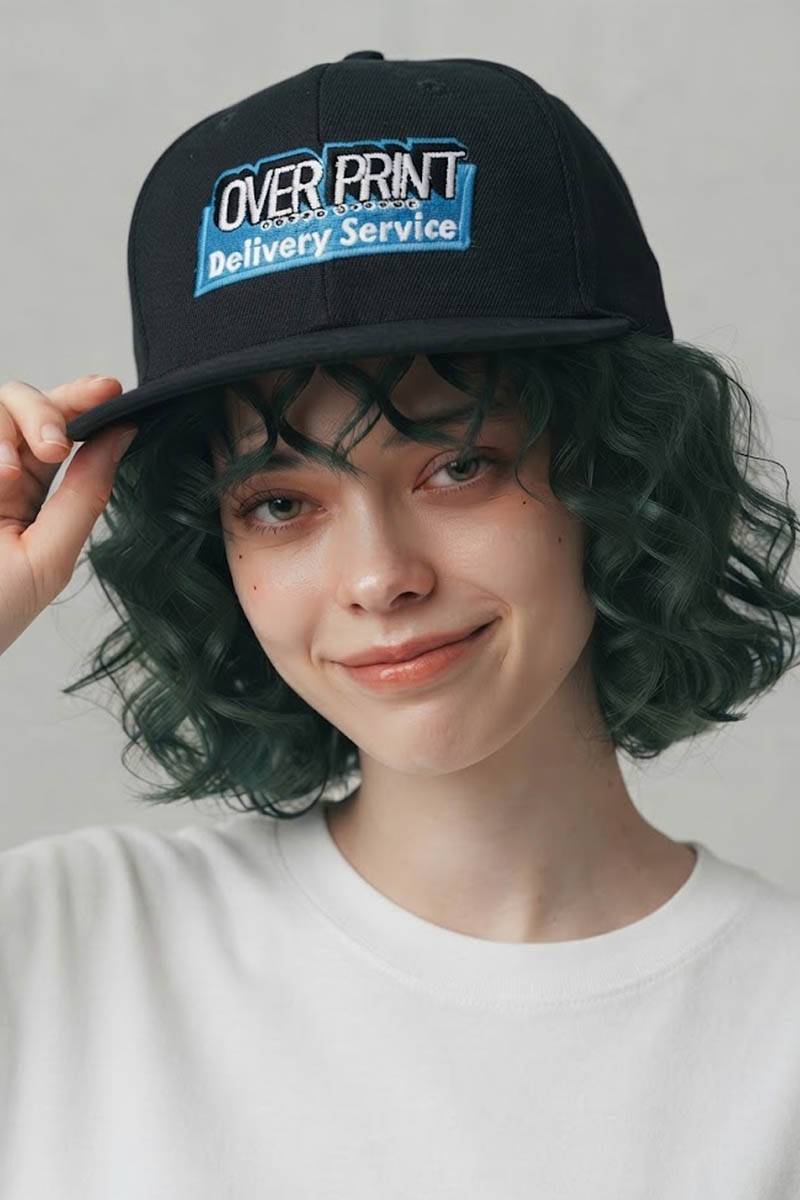 over print (オーバー・プリント) Delivery BB CAP - Black